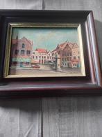 Schilderij Eiermarkt Brugge van Delvaux, Antiek en Kunst, Ophalen