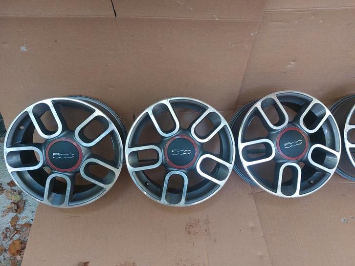 Fiat 500 Velgen 16 Inch, Auto-onderdelen, Banden en Velgen, Velg(en), Zomerbanden, 16 inch, 195 mm, Personenwagen, Gebruikt, Ophalen of Verzenden