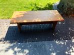 Massief eiken lage tafel 130 x 53, Ophalen, Gebruikt, Rechthoekig, Hout