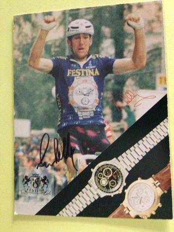 wielerkaart  1992 team festina  sean kelly signe, Envoi, Comme neuf