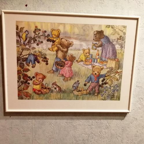 2 kaders met tekening van Molly Brett jaren '90, Antiek en Kunst, Kunst | Tekeningen en Fotografie, Ophalen of Verzenden