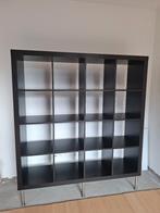 Armoire Ikea Kallax noire et marron, Maison & Meubles, 25 à 50 cm, Avec tablette(s), 100 à 150 cm, Utilisé