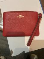 Coach lederen clutch / polstas rood – nieuwstaat, Overige merken, Nieuw, Ophalen of Verzenden, Leder