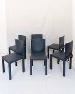 6 stoelen van Paolo Piva voor B&B Italia, jaren 80, Ophalen, Blauw, Leer, Zo goed als nieuw