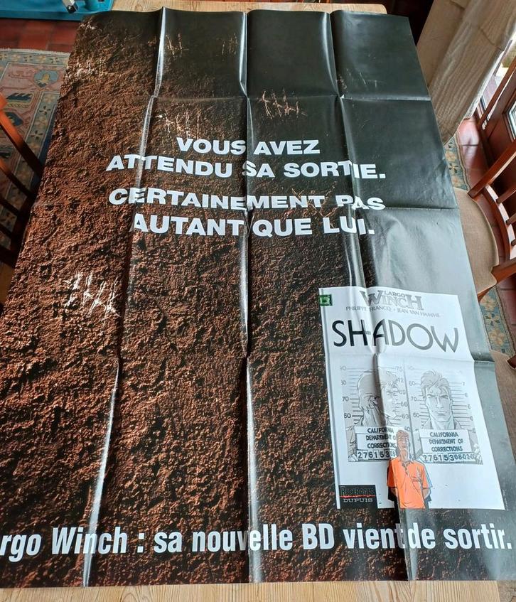 Très grande affiche publicitaire Largo Winch, Collections, Personnages de BD, Neuf, Image, Affiche ou Autocollant, Autres personnages