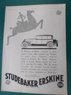 Studebaker - publicité papier - 1927, Collections, Marques & Objets publicitaires, Autres types, Utilisé, Enlèvement ou Envoi