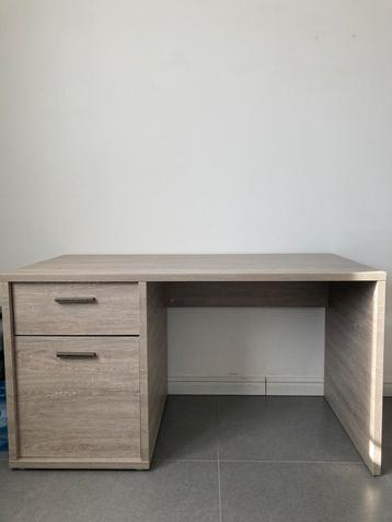 Bureau met laden en kast, Huis en Inrichting, Bureaus, Ophalen of Verzenden, Zo goed als nieuw, Bureau