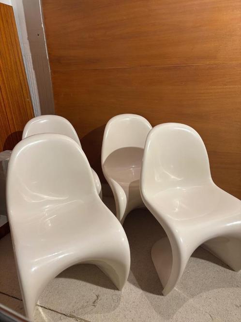 4 Panton S édition 1978, Huis en Inrichting, Bureaustoelen, Zo goed als nieuw, Wit, Ophalen