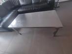 Particulier vend table inox 1200/600/400, Maison & Meubles, Comme neuf, 100 à 150 cm, Rectangulaire, Inox