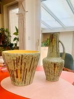 West Germany Scheurich vaas + pot setje, Ophalen, Zo goed als nieuw, Overige kleuren