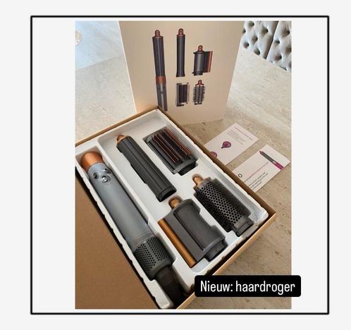 Haardroger + krultang / nieuw, Handtassen en Accessoires, Uiterlijk | Haarverzorging, Nieuw, Haardroger, Ophalen of Verzenden