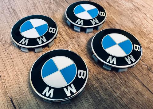 4 BMW Covers/Centers, blauw/wit, diameter: 56mm of 68mm, Auto-onderdelen, Overige Auto-onderdelen, BMW, Nieuw