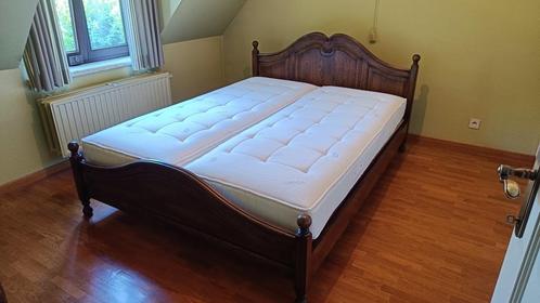 2 persoonsbed met latoflexen en matrassen, Huis en Inrichting, Slaapkamer | Bedden, Gebruikt, Tweepersoons, Ophalen