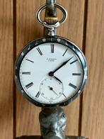 IAXA Antiek zakhorloge, volledig 0.800 zilver- ca. 1900-1915, Ophalen of Verzenden