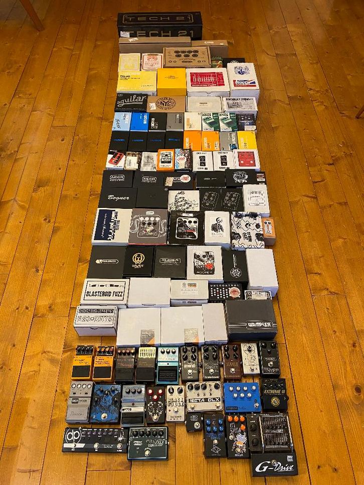 ///100 PEDALES BASS/GUITAR/SYNTH A VENDRE /// RARE, Muziek en Instrumenten, Effecten, Gebruikt, Overige typen, Ophalen of Verzenden