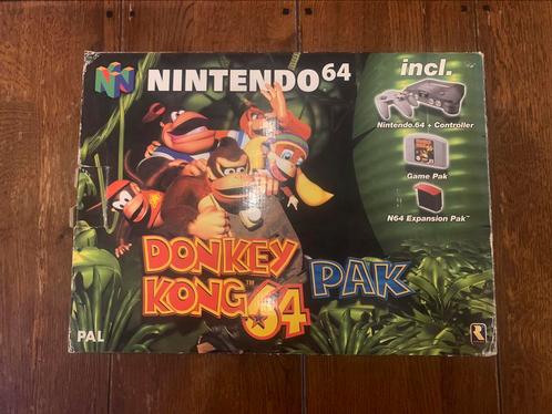 Donkey Kong Nintendo 64 N64 Pack Pak compleet, Games en Spelcomputers, Games | Nintendo 64, Zo goed als nieuw, Verzenden