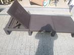 ligbed met kussen, Tuin en Terras, Ligbedden, Ophalen, Zo goed als nieuw, Kunststof, Verstelbaar