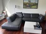 Leolux Rising Dunes leder antraciet hoekbank, Ophalen, Zo goed als nieuw, Modern design