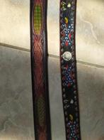 2 CEINTURONS - Rock, Envoi, Porté, Ceinture, Cuir véritable