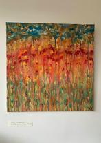 "Éclat!" Vurig, intens schilderij in olieverf. 40x40, Ophalen