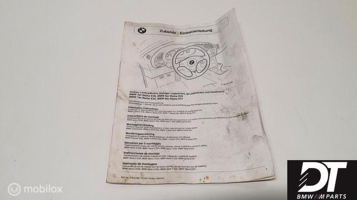 BMW E36 / E34 / E31 Sport stuur handleiding EBA 9788118, Auto-onderdelen, Overige Auto-onderdelen, Gebruikt, Ophalen of Verzenden