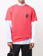 T-shirt en coton JW ANDERSON Anchor Patch Pink Taille L, Vêtements | Hommes, T-shirts, Comme neuf, Rose, Enlèvement ou Envoi, Taille 52/54 (L)