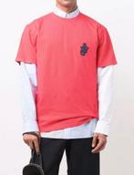 T-shirt en coton JW ANDERSON Anchor Patch Pink Taille L, Vêtements | Hommes, Comme neuf, Rose, Enlèvement ou Envoi, Taille 52/54 (L)