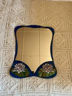 Handgemaakte Tiffany Spiegel met Lotusmotief, Ophalen of Verzenden, Overige vormen, Minder dan 50 cm, Minder dan 100 cm