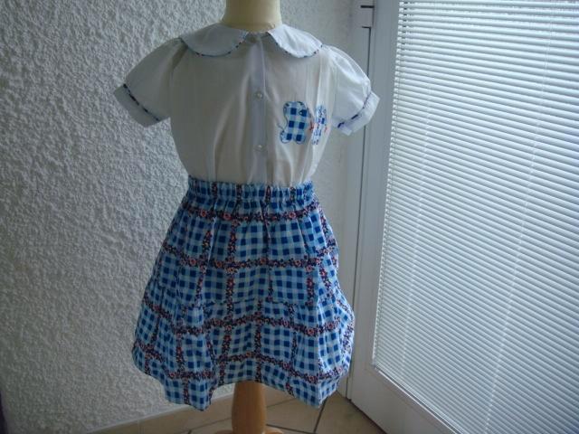 Ensemble jupe chemisier 5 ans. Marque: "JETEDI", Kinderen en Baby's, Kinderkleding | Maat 110, Zo goed als nieuw, Meisje, Setje