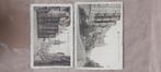 2 oude postkaarten uit Mons, 1940 tot 1960, Henegouwen, Ongelopen, Ophalen of Verzenden
