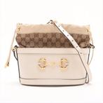 Gucci Horsebit tas uit 1955, Handtassen en Accessoires, Tassen | Damestassen, Verzenden, Gebruikt, Wit, Schoudertasje