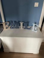 Witte koffer Wood Work, Huis en Inrichting, Ophalen, Gebruikt, Met klep(pen), 50 tot 100 cm