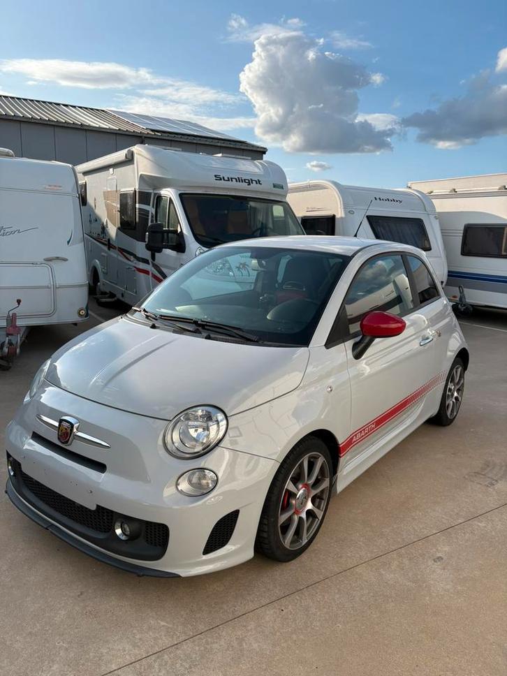 Fiat abarth 500, Auto's, Fiat, Particulier, Benzine, 3 deurs, Handgeschakeld, Zilver of Grijs, Overige kleuren, Overige bekleding