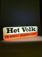 Vintage zeldzaam reclamelicht ‘Het Volk’, Antiquités & Art, Antiquités | Autres Antiquités, Enlèvement ou Envoi