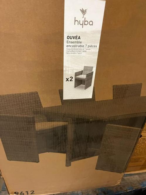 Hyba set de jardin 7 pieces nouveau‼️ Hyba tuinset nieuw‼️, Tuin en Terras, Tuinsets en Loungesets, Nieuw, Tuinset, Kunststof