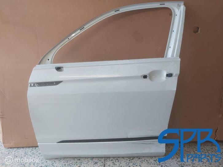 VW TIGUAN 5NA 5NN Linksvoor PORTIER DEUR R-LINE LOK1 TARRACO, Auto-onderdelen, Carrosserie, Deur, Volkswagen, Voor, Links, Gebruikt