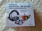 5-delige Groente- en Slaset, Ophalen of Verzenden, Nieuw, Inox of Chroom, Vaatwasserbestendig