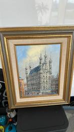 Schilderij op doek van het stadhuis van leuven, Antiek en Kunst, Ophalen