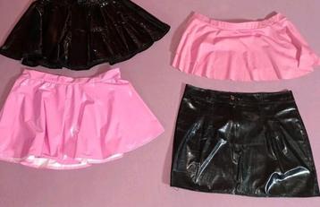Minijupes en latex taille S, Enlèvement ou Envoi, Comme neuf, Taille 36 (S)