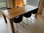 Tafel met 6 stoelen, Huis en Inrichting, Ophalen, Gebruikt, 50 tot 100 cm, Teakhout
