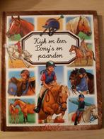Kijk en leer Pony's en paarden, leerzaam kinderboek vanaf 6, Boeken, Kinderboeken | Jeugd | onder 10 jaar, Gelezen, Non-fictie