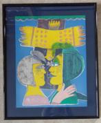 CORNEILLE / KOPPEL MET VOGEL / KLEURLITHO /, Antiek en Kunst, Ophalen