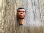 Muhammed Ali ,hoofd achatit 6,5 cm met kurk, Antiek en Kunst, Curiosa en Brocante, Ophalen of Verzenden