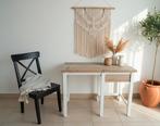 Stoel + Sidetable, bureau uit steigerhout, Huis en Inrichting, Tafels | Eettafels, Ophalen, Zo goed als nieuw