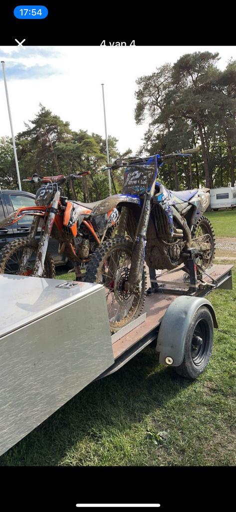 Mooie motor trailer aanhanger met groote rvs opberg bak, Auto diversen, Aanhangers en Bagagewagens, Zo goed als nieuw, Ophalen