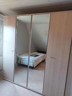 Slaapkamerkast met spiegel, Huis en Inrichting, Kasten | Kleerkasten, Ophalen, Gebruikt, 100 tot 150 cm, 150 tot 200 cm