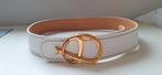 Ceinture TOD’S en cuir blanc véritable, Heupriem, Ophalen of Verzenden, Zo goed als nieuw, Wit