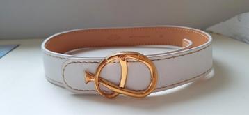 Ceinture TOD’S en cuir blanc véritable beschikbaar voor biedingen