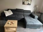 Zetel met bedfunctie en opbergvak, Ophalen, Zo goed als nieuw, Stof, Modern