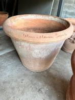 Terracotta pot, getekend Mario Mariani, Tuin en Terras, Bloempotten, Ophalen, Gebruikt, 40 cm of meer, Terracotta